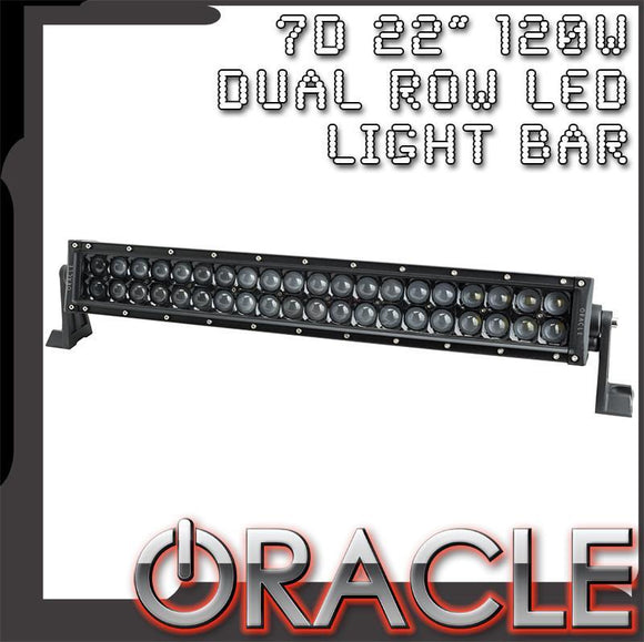 ORACLE BLACK SERIES - 7D 22” 120W DUAL ROW LED LIGHT BAR